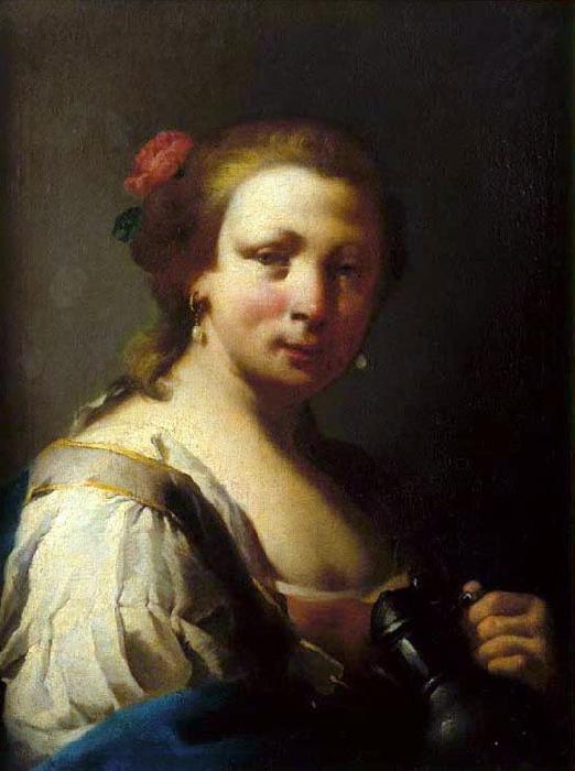 Giovanni Battista Pittoni Mulher com um jarro oil painting image